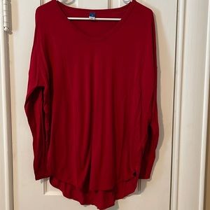 Old navy red long sleeve